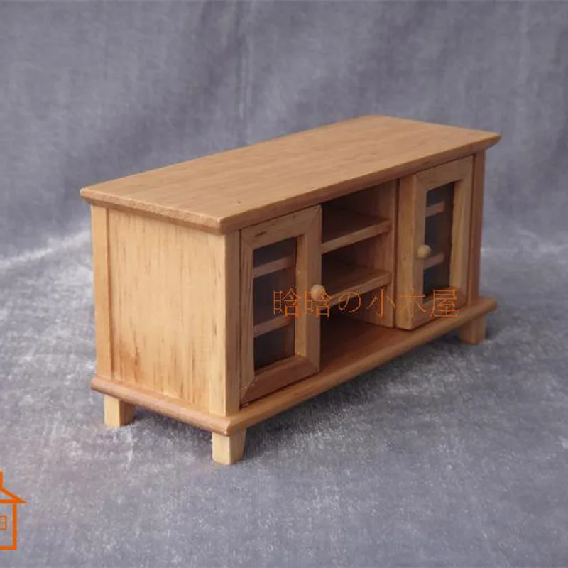 1:12 Кукольный домик diy кабина мини Мебель Модель сцена двухсторонний шкаф для