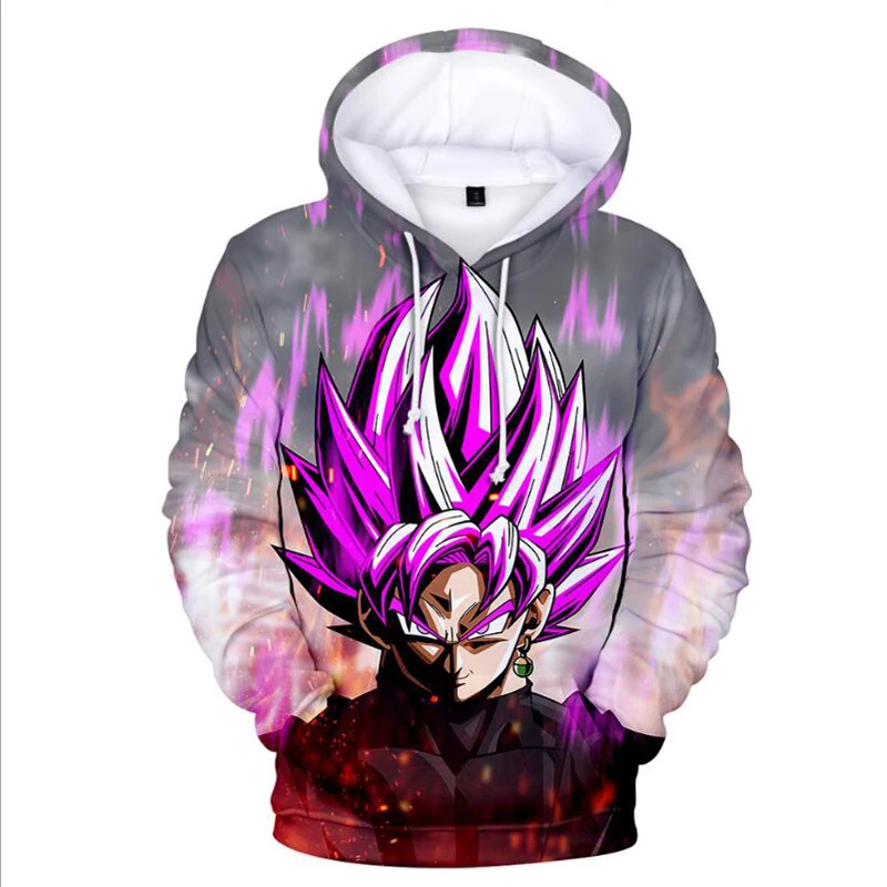 Anime Hoodie Dragon Ball Z Pocket Hooded Sweatshirt Kid Goku 3D Hoodies Pullovers Men Women Long Sleeve Outerwear Poleron Hombre