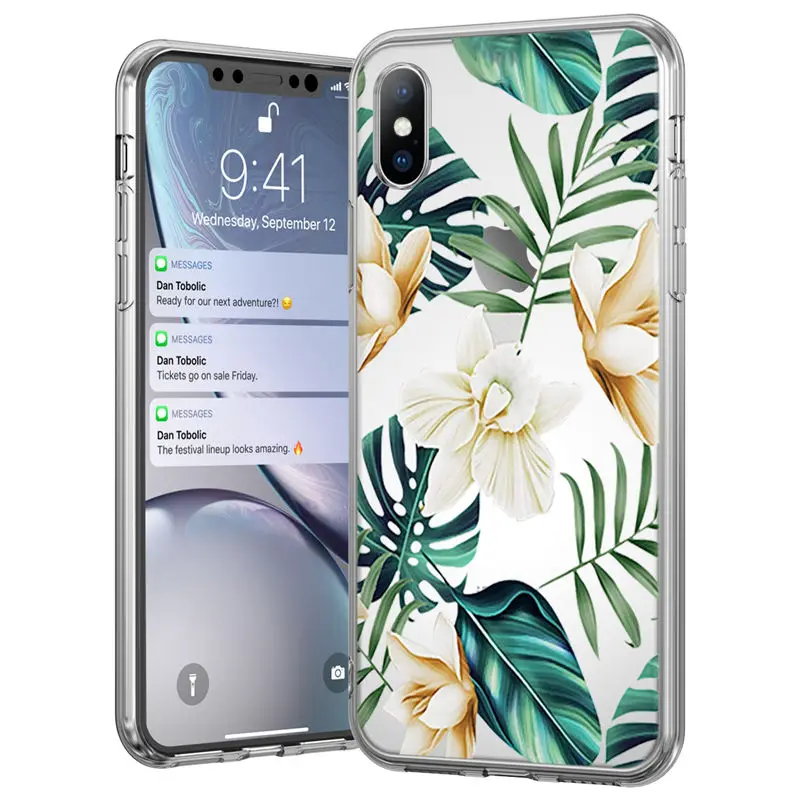 4695 Мягкий силиконовый чехол Ottwn для iPhone 11, 7, 8, 6, 6S Plus, 5, 5S, SE, Ретро стиль, листья, цветы, чехол для телефона s, для iPhone XR X XS Max, задняя крышка - Цвет: 4695
