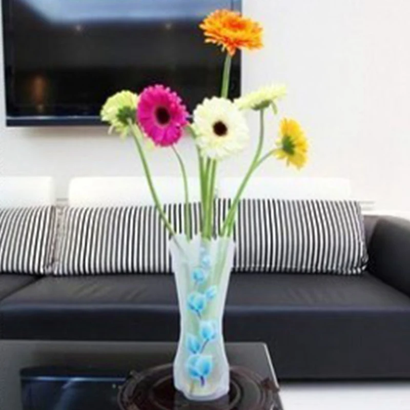 1 шт. Экологически чистая Складная ваза из ПВХ для цветов прочная декор свадебной