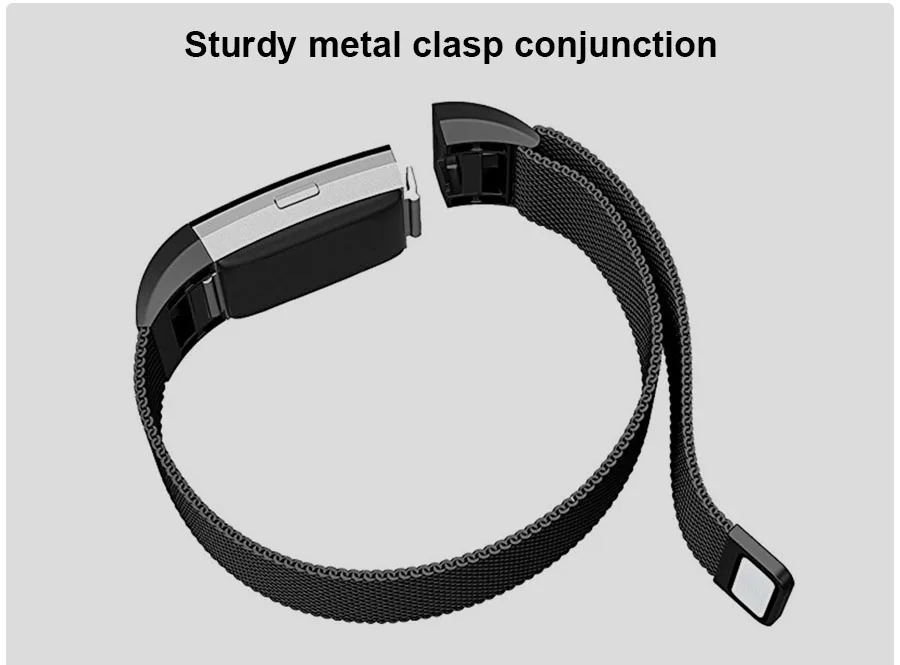 Запасной ремешок SCOMAS для браслета FitBit Charge 2 Миланская Петля из нержавеющей стали с магнитным замком браслет на запястье