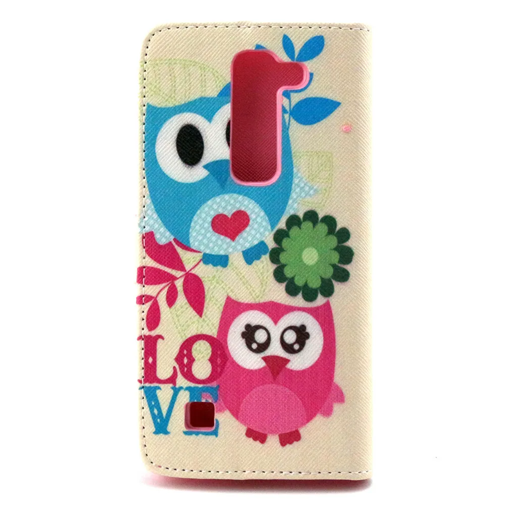 Милый ребенок Совы любовь Дизайн кожа флип Стенд кошелек чехол для LG G4C h525n/g4 мини