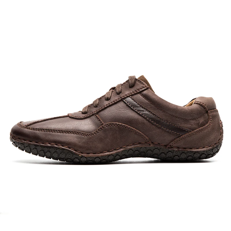 LINGGE/брендовая мужская обувь; Мужская обувь из натуральной кожи; нескользящая повседневная обувь на резиновой подошве; мужская повседневная Винтажная обувь ручной работы