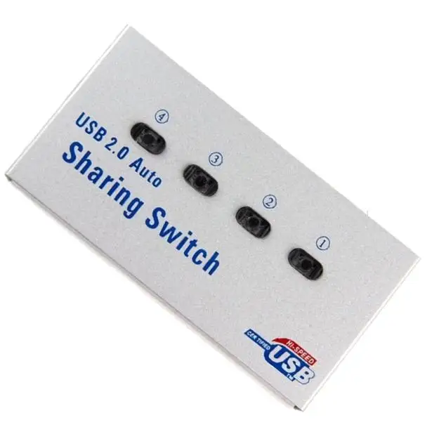 Легко установить 4 порта USB 2 0 переключатель высокоскоростной Обмен Switcher для