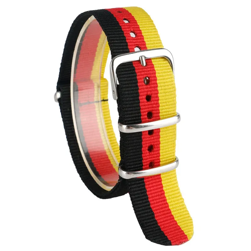 Мягкий нейлоновый ремешок для часов 22 мм в стиле милитари немецком мужчин и