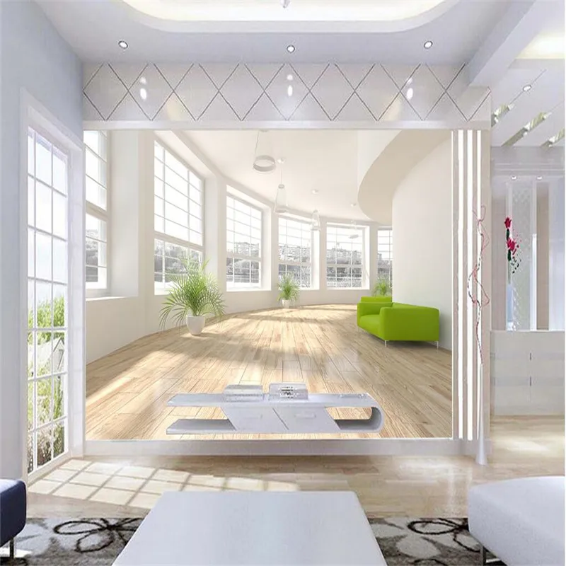 

beibehang Large Painting Home Decor Art Space Corridor Extending Pared Wallpaper Hotel Background Modern Mural for Living Room
