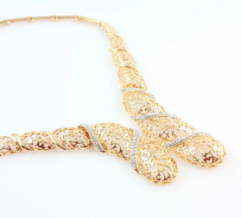 Дубай Свадебные ювелирные изделия Африканский костюм комплект ювелирных