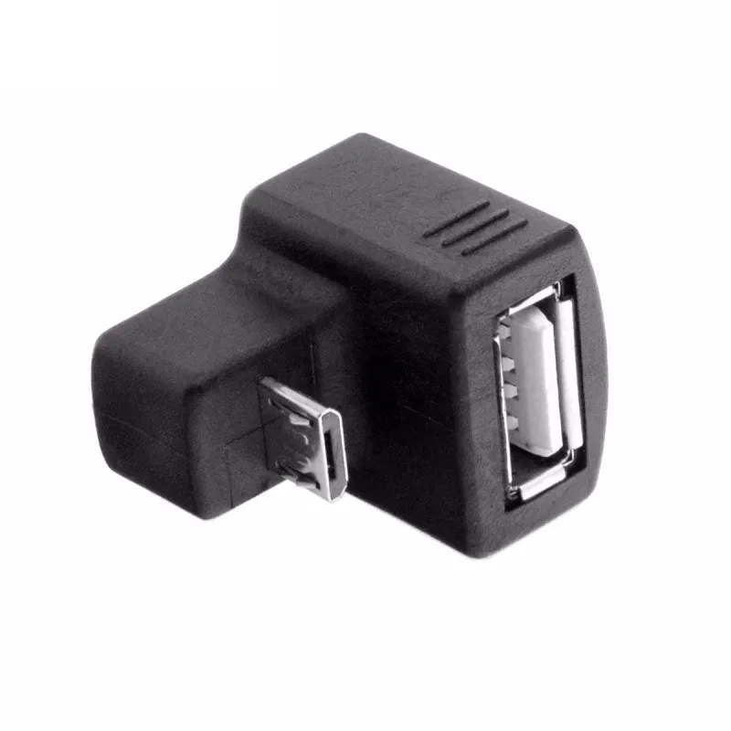 Cy вниз Угловой Micro USB V8 OTG к 2 0 Женский удлинитель адаптер соединитель для сотового
