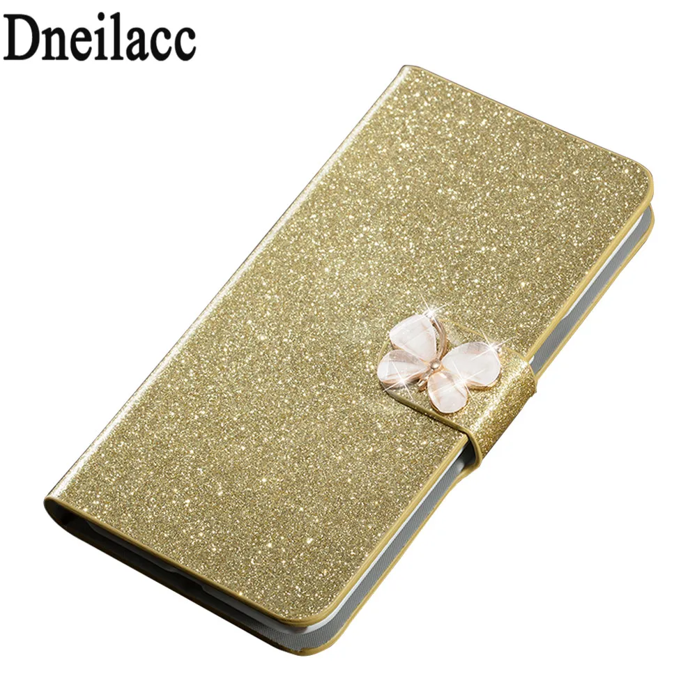 Роскошный высококачественный кожаный магнитный чехол-бумажник с откидной