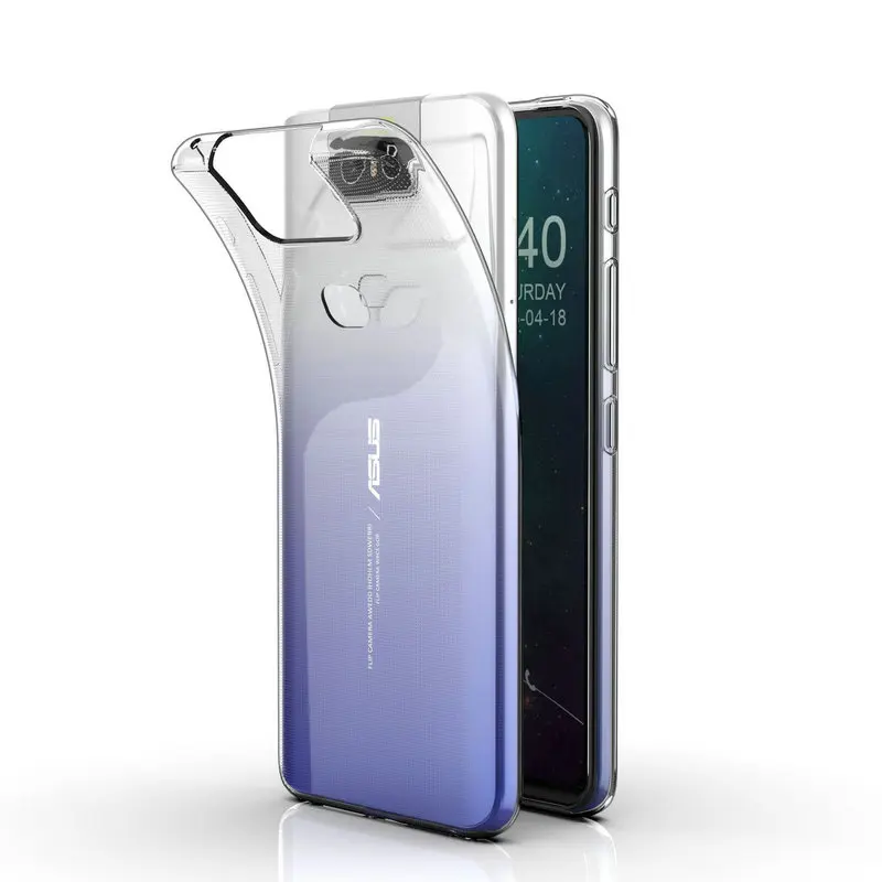 Прозрачный натуральный чехол для телефона Asus Zenfone 6 ZS630KL I01WD 6z 2019 тонкий защитный