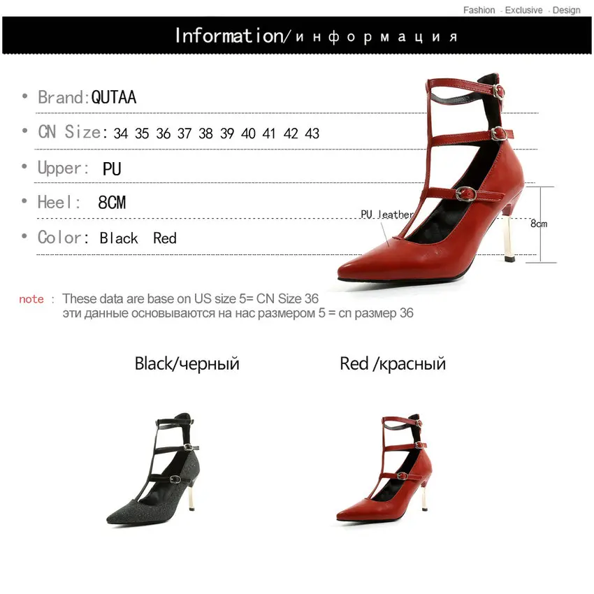 QUTAA Party Shoes Platform Women Pumps Thin High Heel Pointed Toe All Match Wedding Shoes Zipper Ladies Pumps Size 34-43