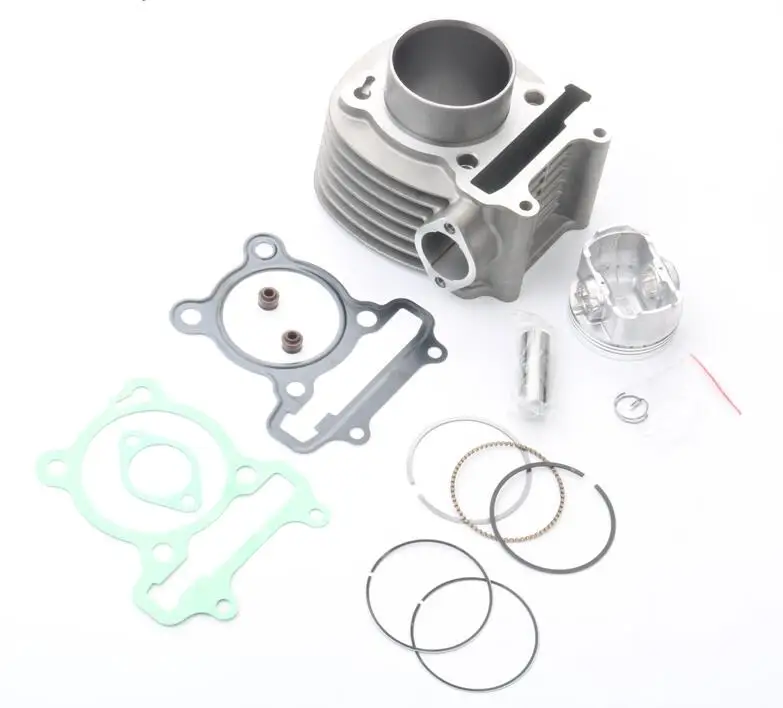 150cc Cylinder Kit 57,4 мм 150cc большой набор цилиндров и поршневой комплект& цилиндр гаске для peugeot Citystar 125 Django 125 Speedfight 3 125 Tweet 125 - Цвет: 150cc Cylinder Kit