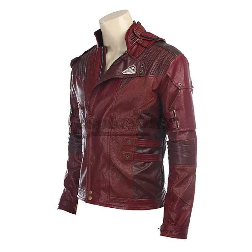 Куртка для косплея Star Lord короткое пальто мужской костюм на Хэллоуин 2 звезды