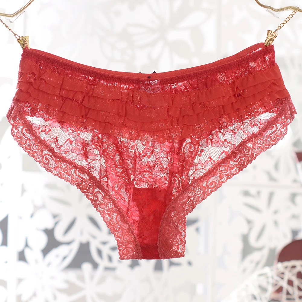Женские кружевные трусики-маскарадные Трусики с высокой эластичной талией