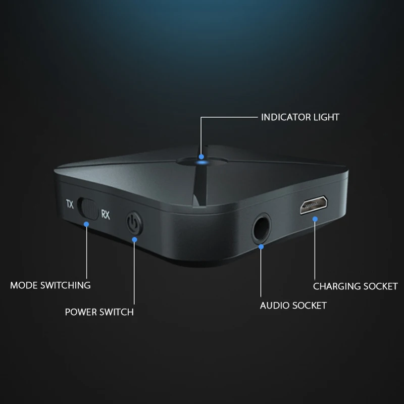 ANBES Bluetooth V4.1 2 in1 передатчик адаптеры приемника 3 5 мм AUX/RCA адаптер для автомобиля