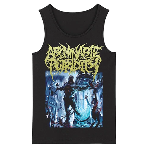 Bloodhoof abominable putridity Hard Metal Deathcore в стиле рок-панк, мужское черное Топ Без Рукавов азиатского размера - Цвет: 2