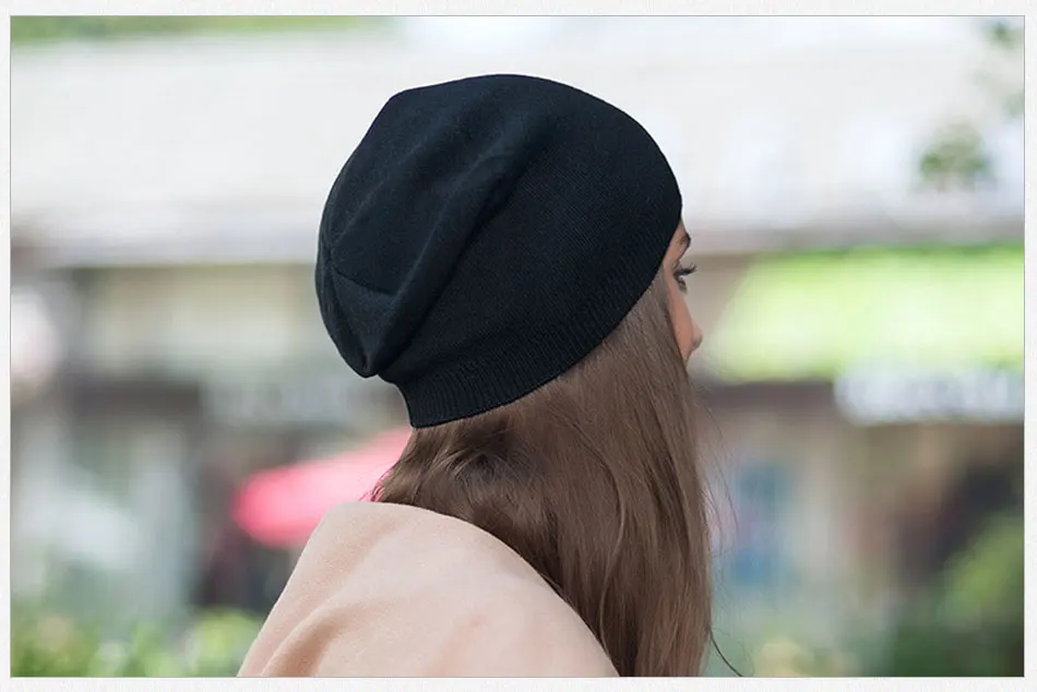 Evrfelan модные однотонные осенние шапки Skullies для женщин, теплые зимние вязаные шапки бини, женские шапки высокого качества Gorros Bonnet