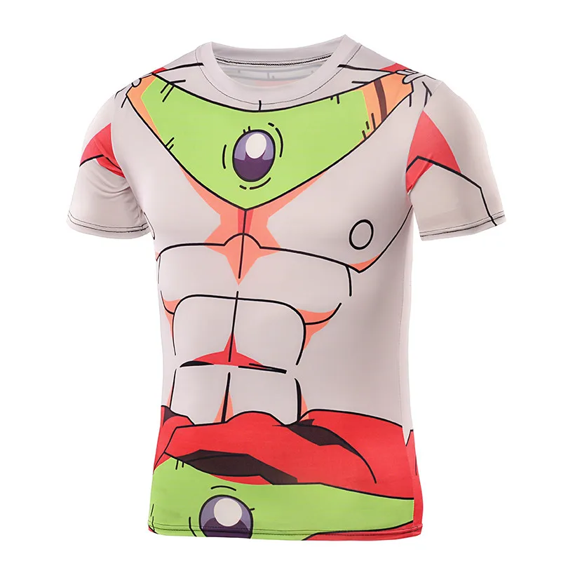 2017 summer men's T shirt 3D print fitness quick-drying fashion casual tops tees Mela seven dragon ball T-shirt brand clothing | Мужская