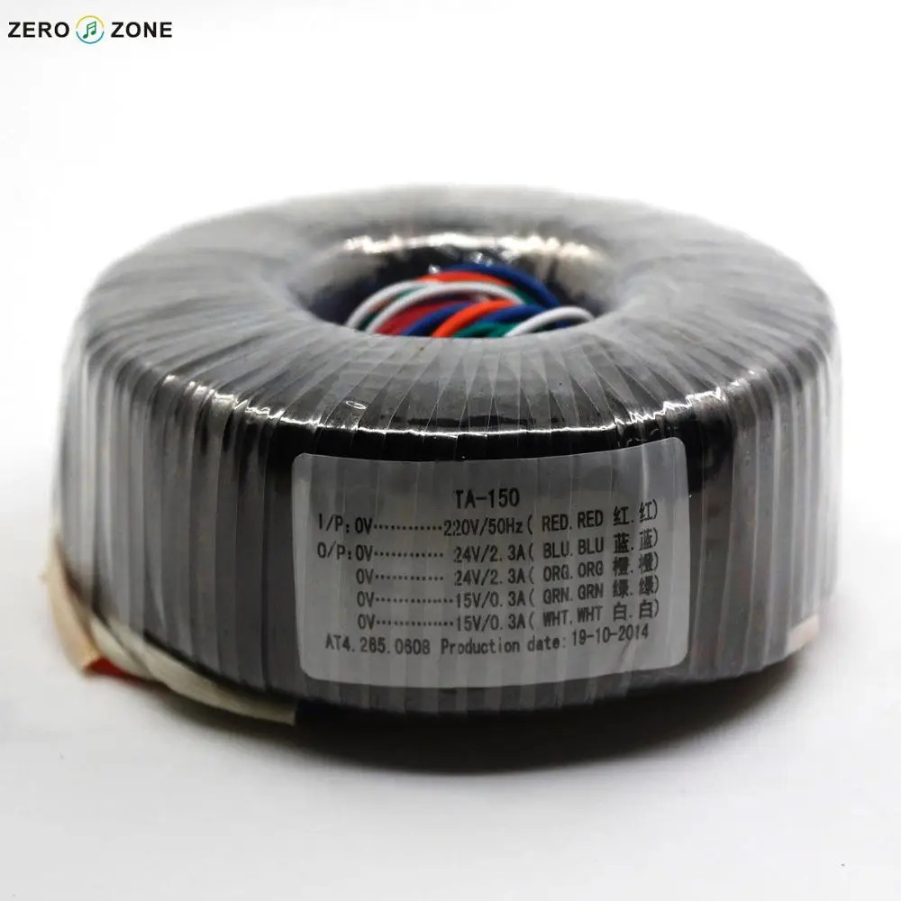 GZLOZONE TA 150 Вт тороидальный трансформатор 150VA двойной 24V + 15В Питание