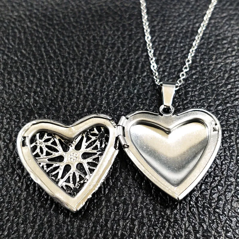 2021 Полые Любовь Сердце DIY секретные сообщения медальон из нержавеющей стали
