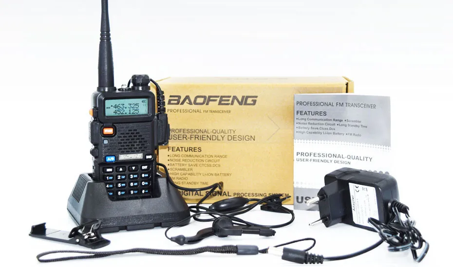 Baofeng уф-5r Рация двухстороннее радио walkie talkie для укв dual band хэм cb радиостанции баофенг uv 5rbaofeng уф-5r рации для охоты