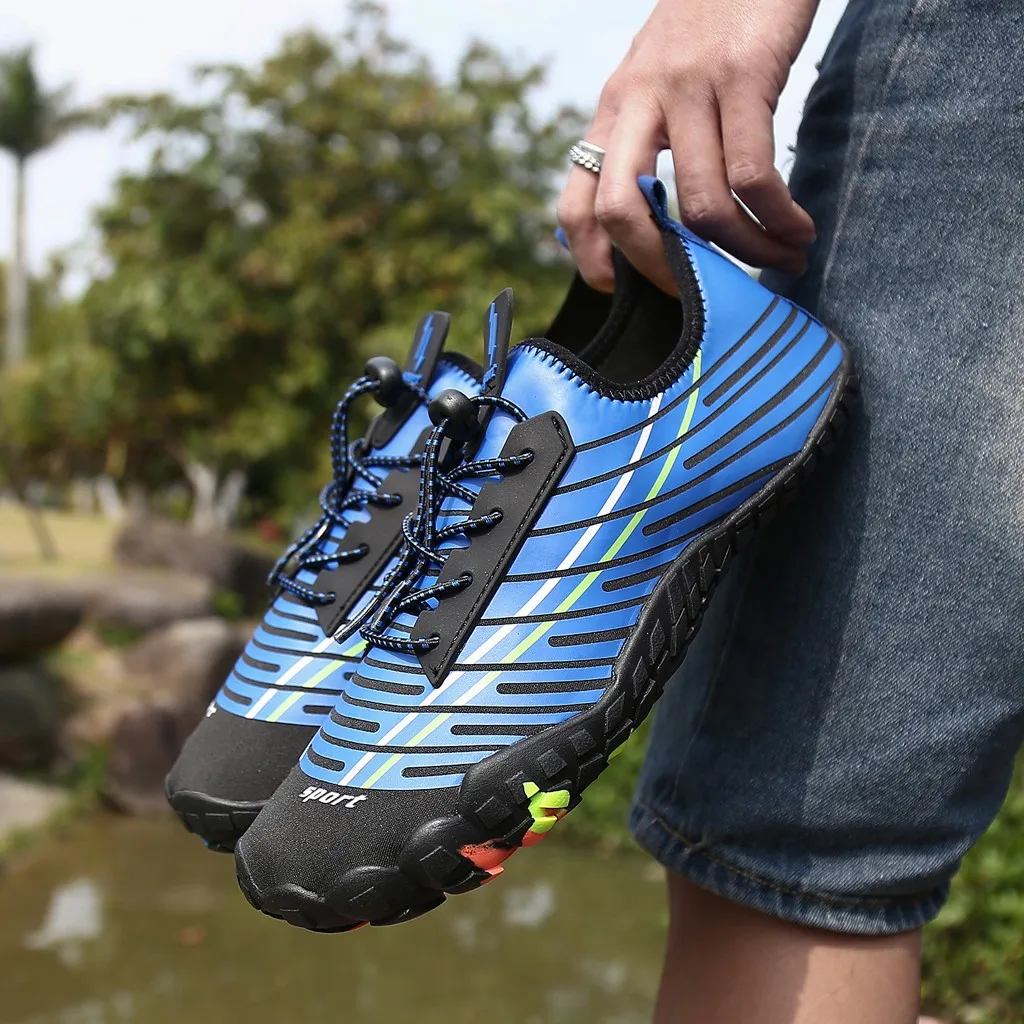 2019 Летняя обувь с пятью пальцами для мужчин уличная легкая мужская акваобувь