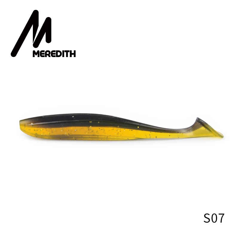 S07 Meredith Easy Shiner рыболовные приманки 50 мм 75 мм 100 мм 130 мм воблеры Карп мягкие приманки для рыбалки силиконовые искусственные двухцветные приманки - Цвет: S07