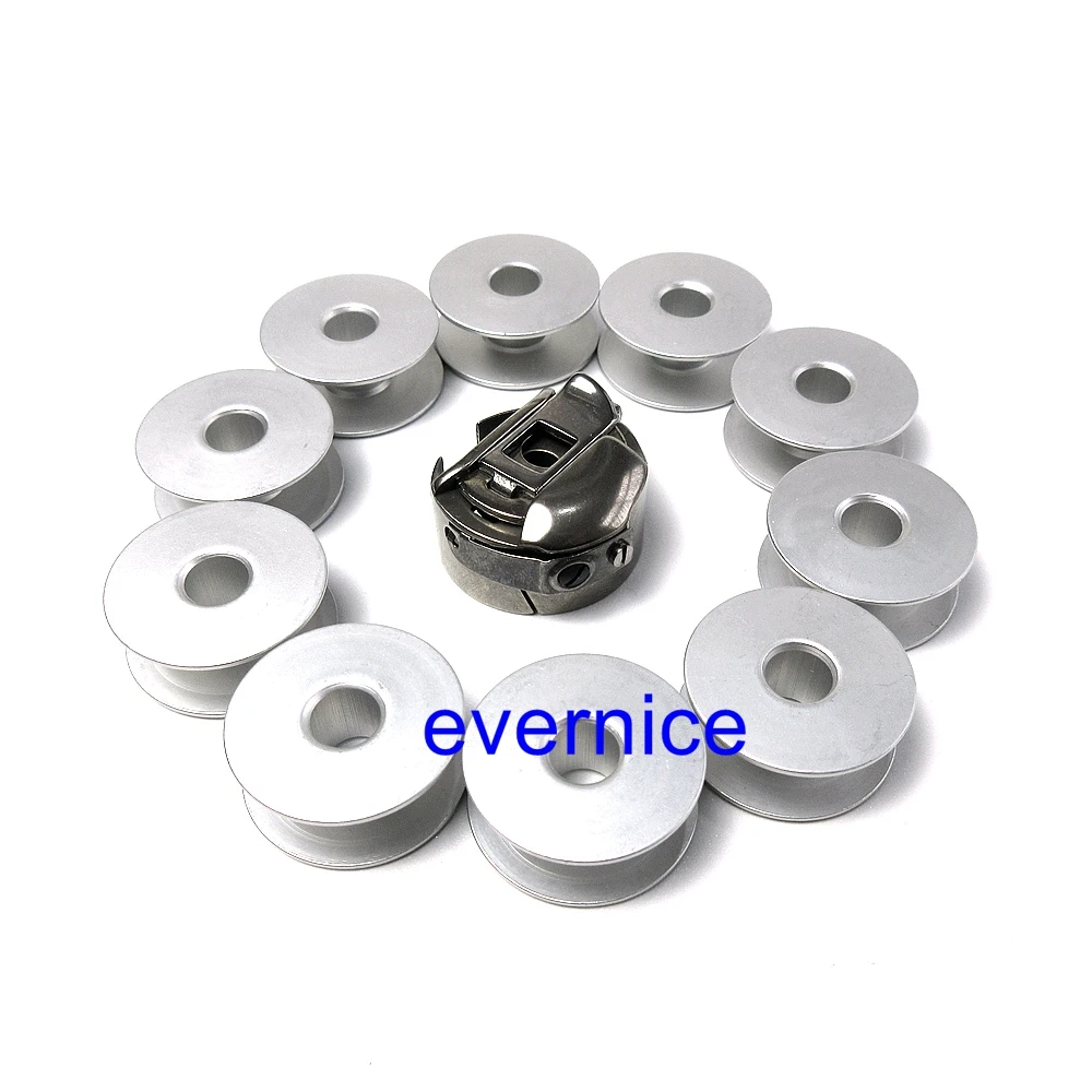 Bobbin Case Xc7206001 + 10 бобины для Brother Pr1000 Pr600 Pr650 Babylock Emp6|Швейные инструменты и
