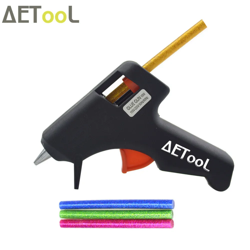 Aecool 10 Вт цветной термоплавкий клеевой пистолет термоэлектрический