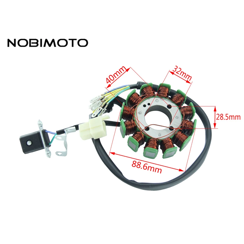 Генератор NOBIMOTO CG12 DC статор катушка воспламенитель подходит для двигателей Lifan
