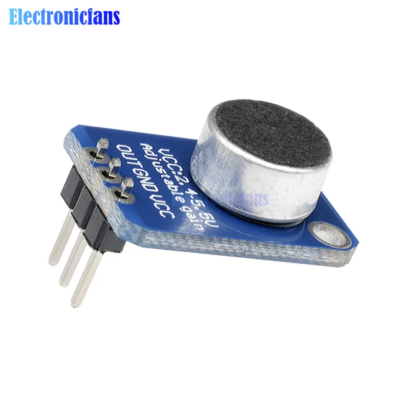 Микрофонный усилитель Electret MAX4466 с регулируемым коэффициентом усиления Модульная