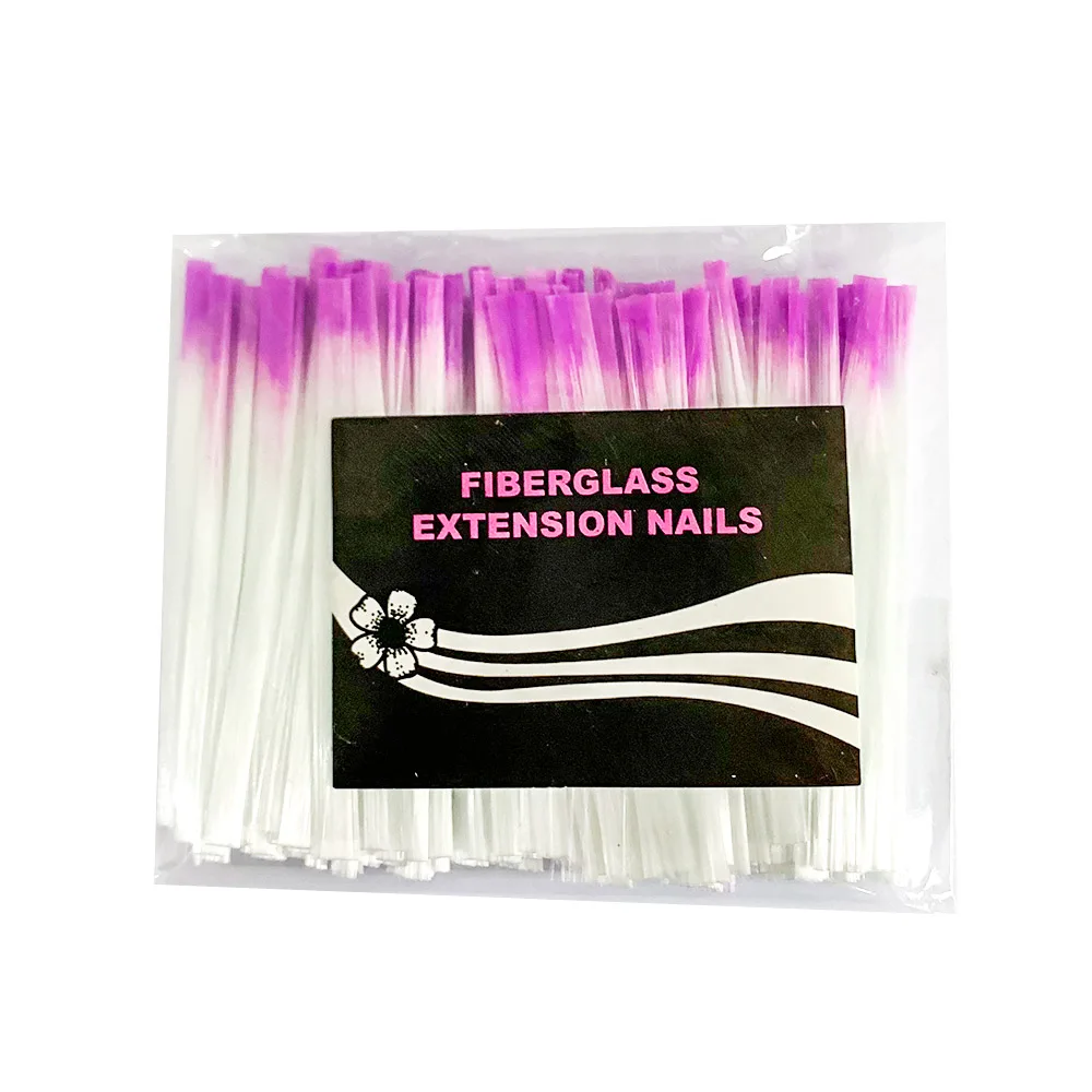 100pcs 100 шт./компл. волокно Стекло лак для ногтей на Стекло fibernails волокна для ногтей шелковые Удлинитель Набор инструментов для ногтей Стекло волокна Стекло - Цвет: 100pcs