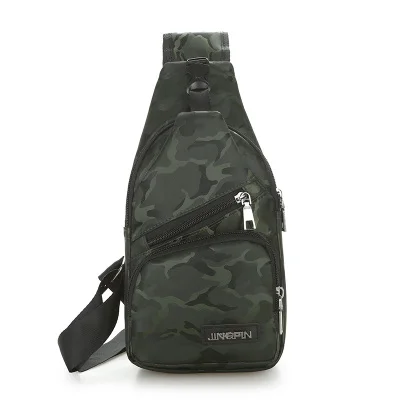 Army green Внешняя USB зарядка мужские нагрудные сумки камуфляжная дорожная сумка через плечо мужская сумка-мессенджер нагрудная сумка женские сумки на плечо - Цвет: Army green