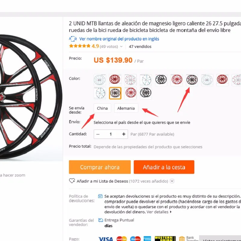 2 шт MTB Горячие легкие магниевые Литые колеса 26 27,5 дюймов колеса для горного велосипеда