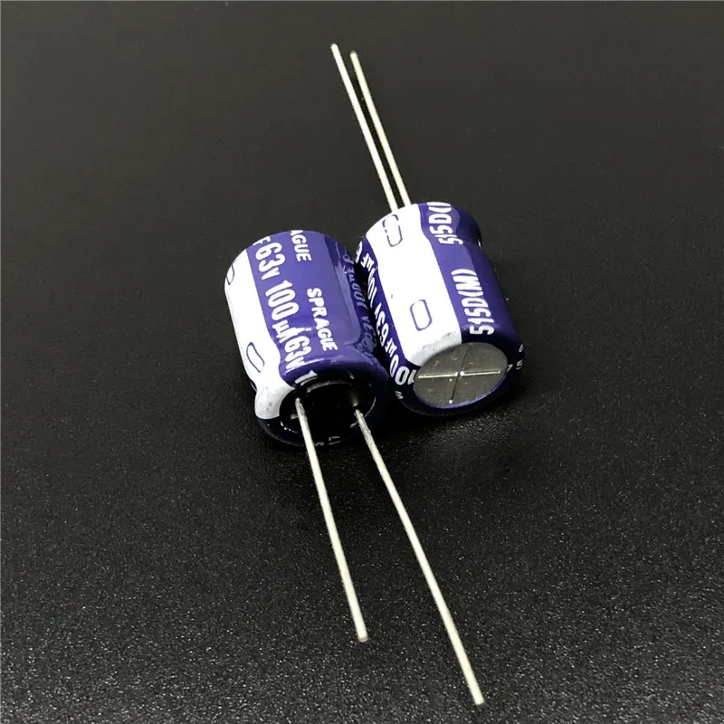 5 шт/50 шт 100 мкФ 63V SPRAGUE 515D серия 10x12 мм 63V100uF высококачественный аудио конденсатор