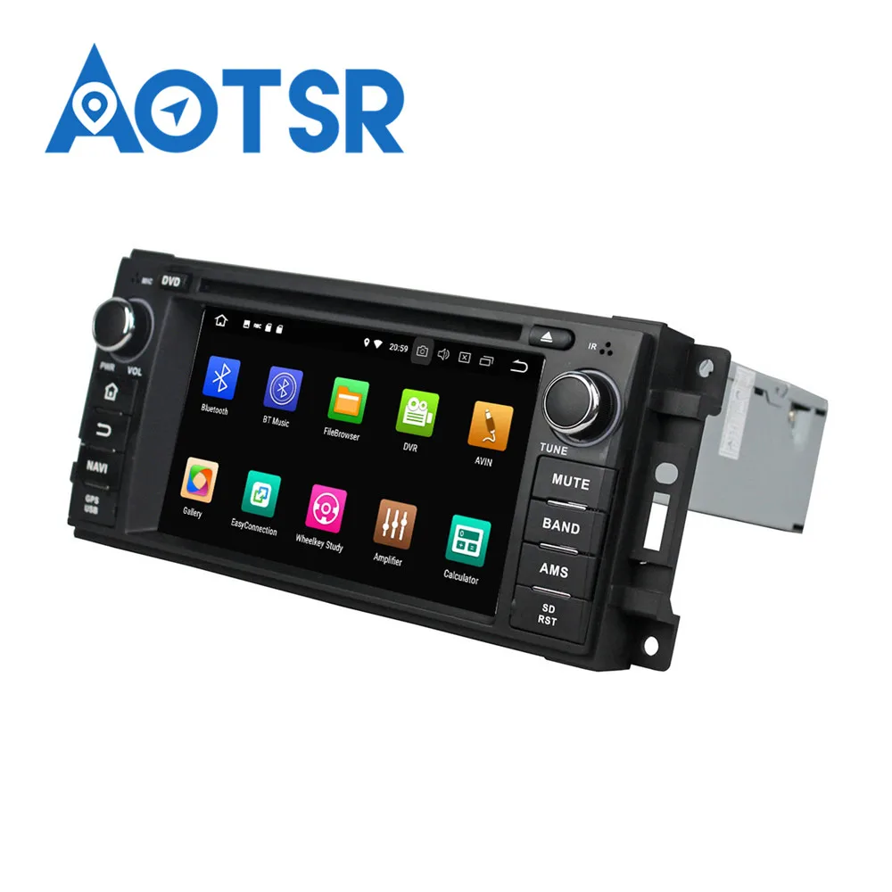 Автомобильный мультимедийный dvd-плеер с IPS-экраном Android 8 0 4 + 32 ГБ головное