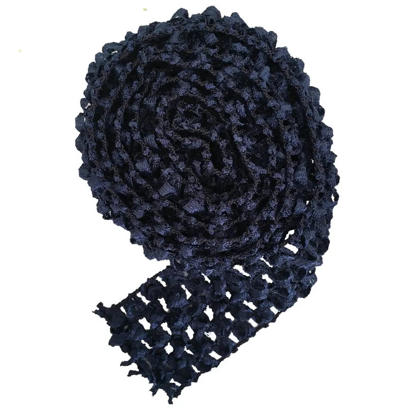 Navy blue 1 meter 1," вязаная крючком повязка на голову обрезная лента в рулонах за метром юбка-пачка «сделай сам» фатиновая юбка пояс Вечеринка дня рождения событие поставки - Цвет: Navy blue 1 meter