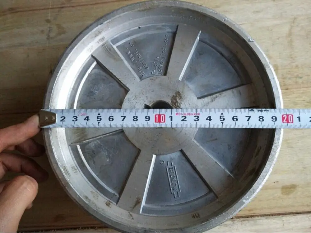 Aluminum flat belt wheel diameter 24* diameter 200* thickness 40 driving wheel belt pulley flat belt trimming machine wheel