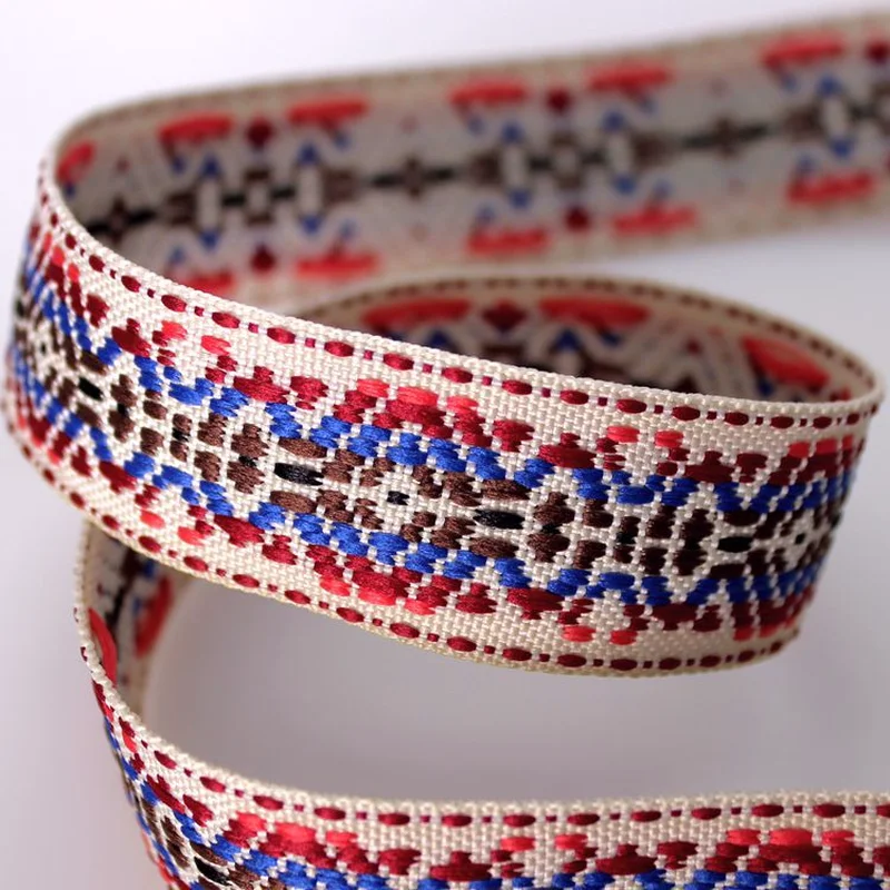 5 Yards Ethnic Jacquard Webbing Fine Quality Trim for Home Textile Bedding Apparels Bags Decoration Diy Sewing Supply | Дом и сад