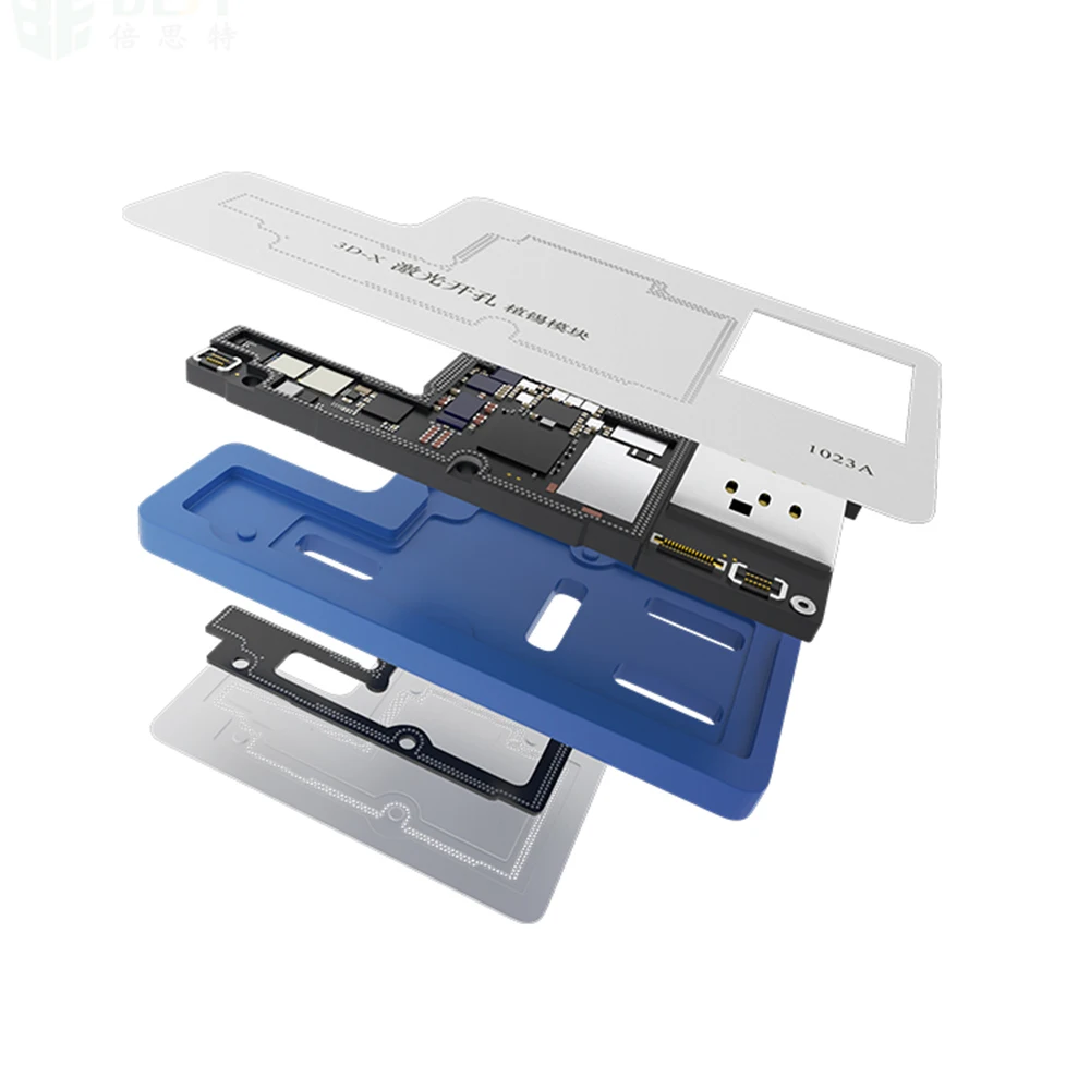 3D BGA переделки трафареты для iPhone X A12 процессор печатная плата паз трафарет шаблон