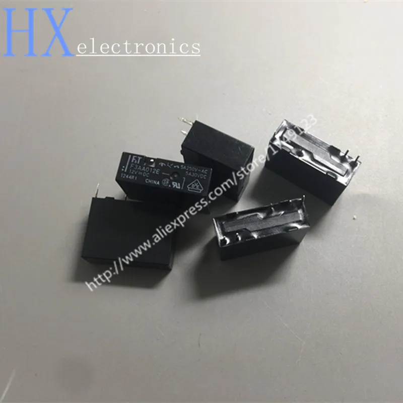Бесплатная доставка 5 шт. F3AA012E 12VDC 4Pin 100% новое оригинальное Аутентичное реле|12vdc
