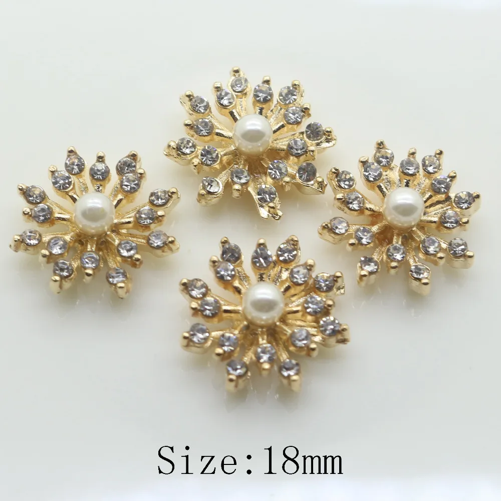 Модные круглые металлические пуговицы из металлического сплава 10 шт. 18 мм