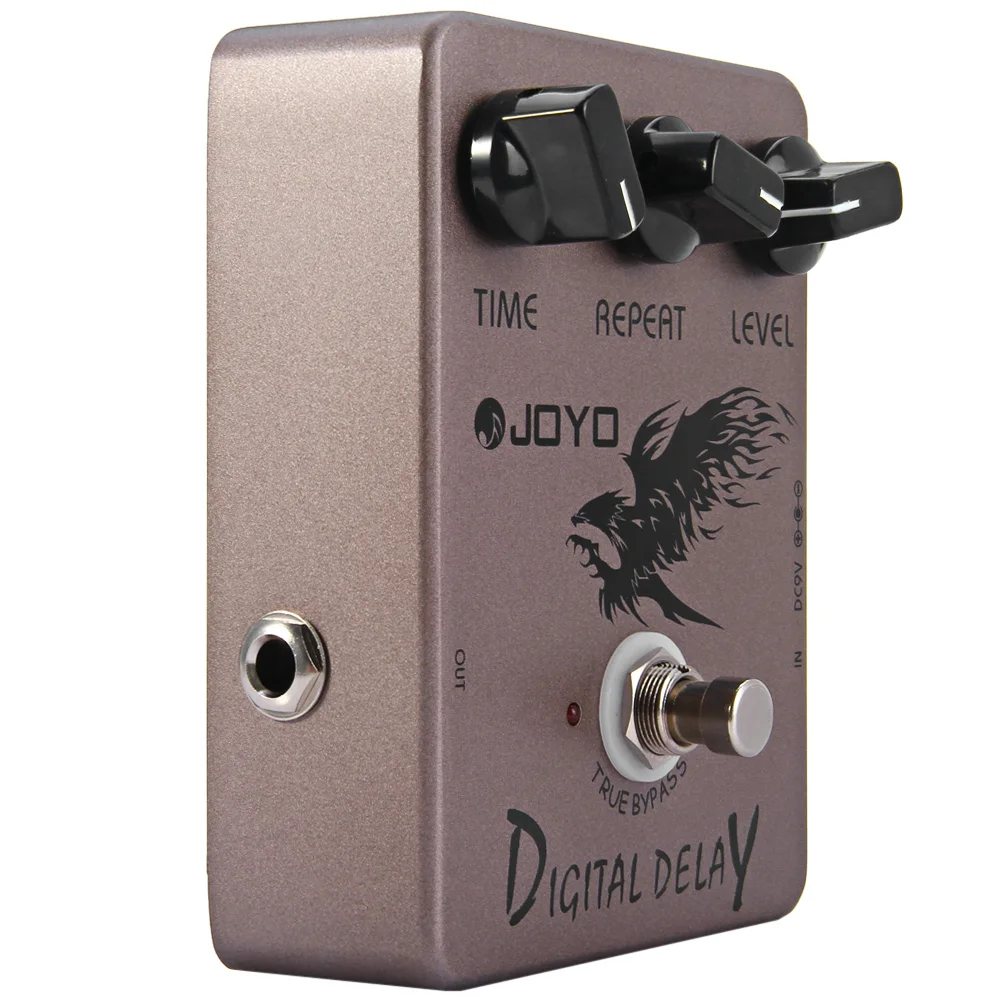 JOYO JF 08 педаль электрогитарного эффекта True Bypass Дизайн Цифровая задержка