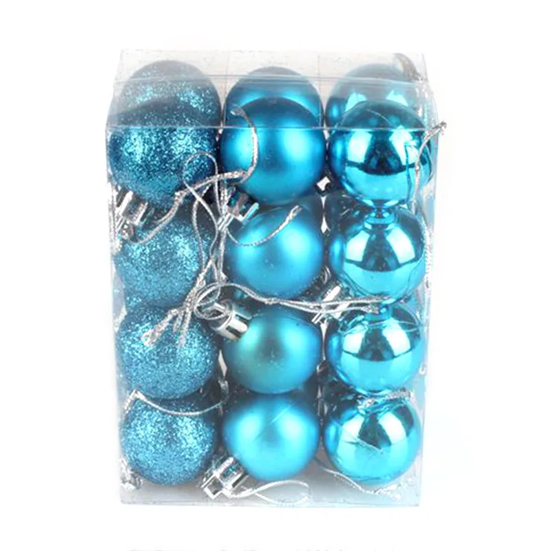 24Pcs/Lot Christmas Tree Ball Baubles Xmas Party Wedding Hanging Ornament Decoration Supplies 10 Colors|decoration supplies|decorative
