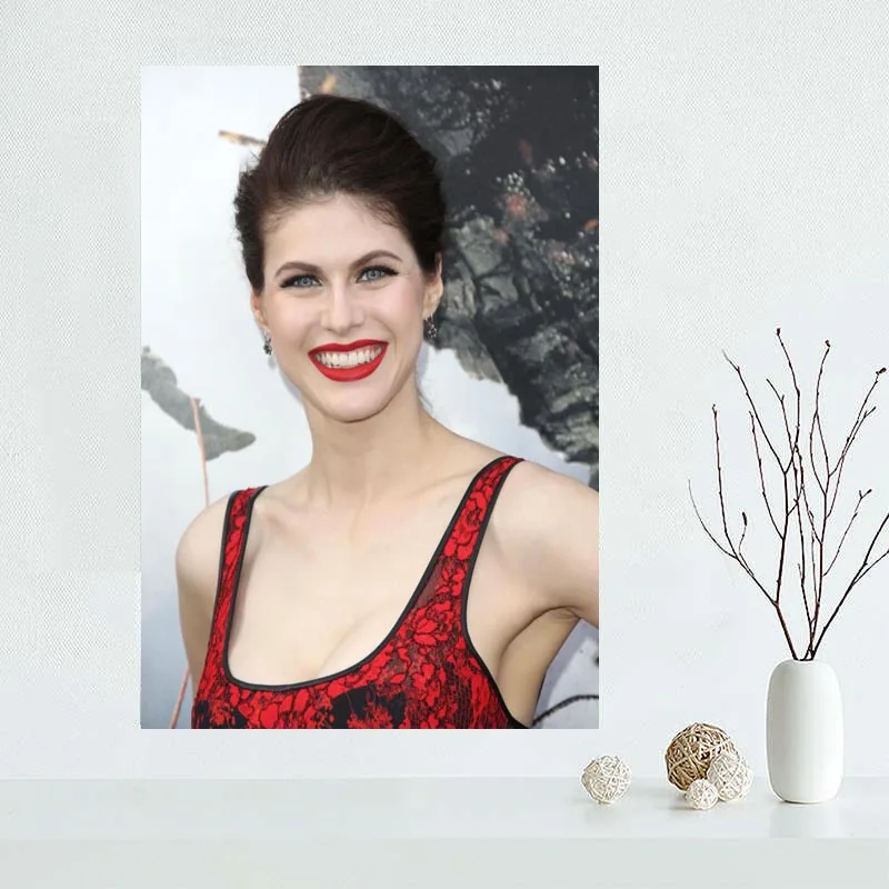 Новое поступление 2018 г. персонализированный постер на холсте Александры дaddario