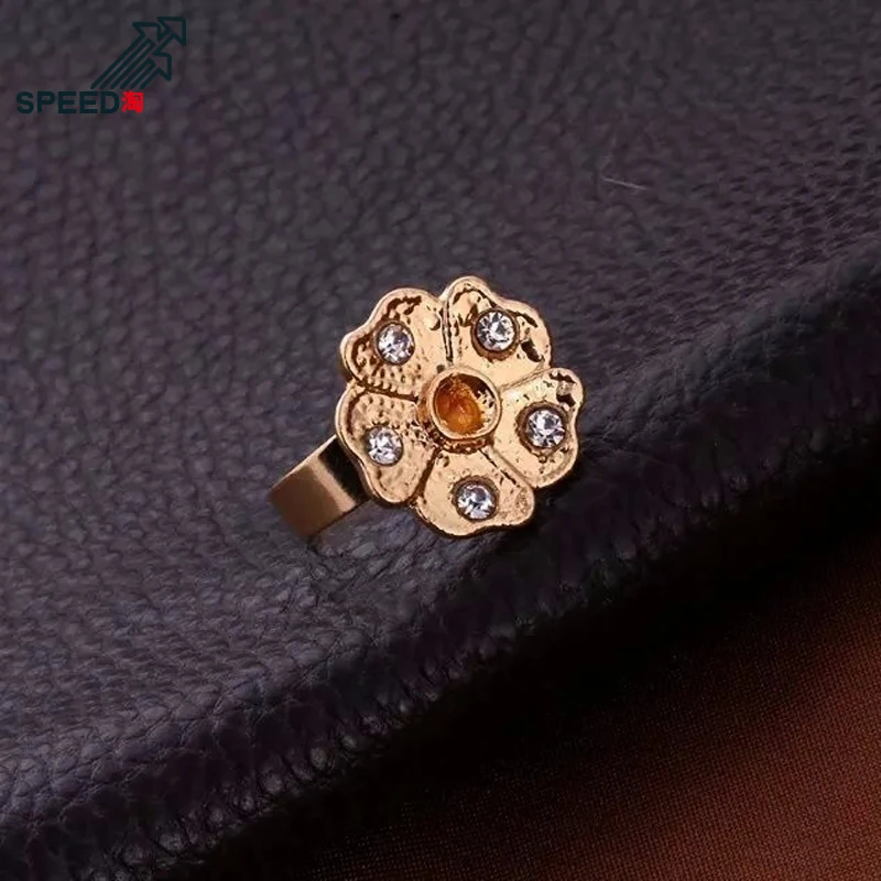 European and American alloy inlaid crystal pendant necklace earrings ring bracelet jewelry set bride holiday | Украшения и