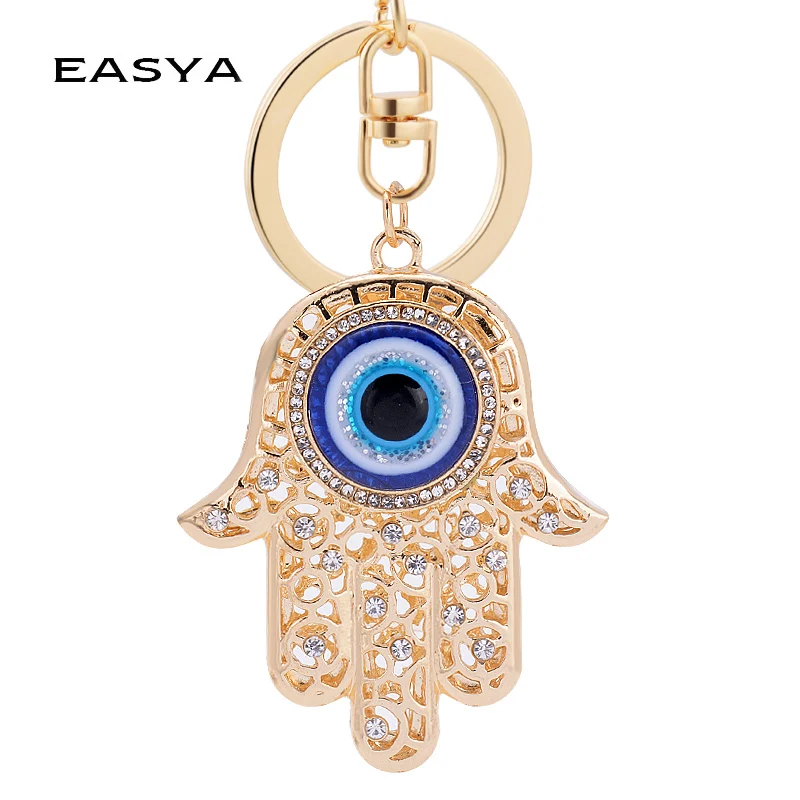 EASYA Hand Evil Eye счастливый амулет-подвеска Hamsa сумка для ключей подвеска R брелок