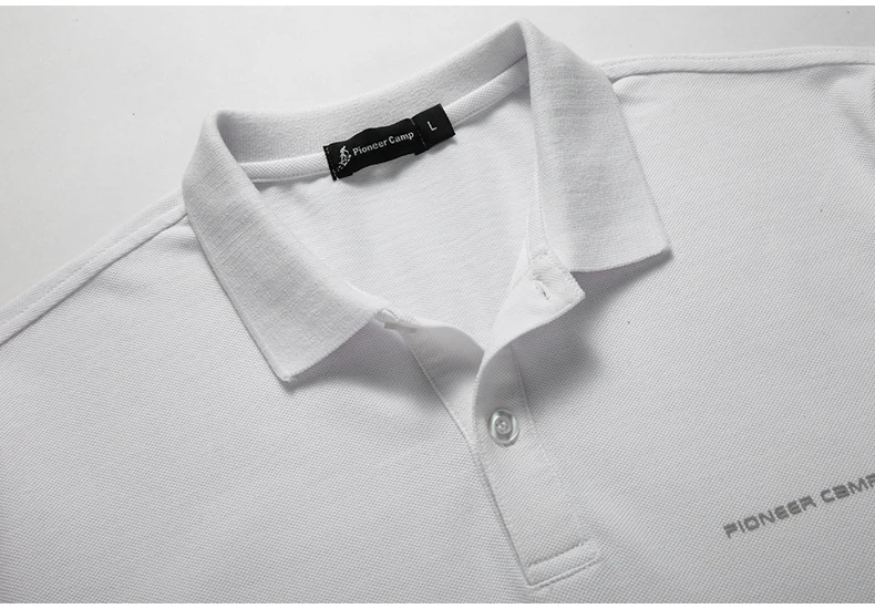Pioneer Camp Мужская фотболка Поло Polo известный бренд бизнес и случайное поло с коротом рукавом многоцветная и высококачественая 409010A