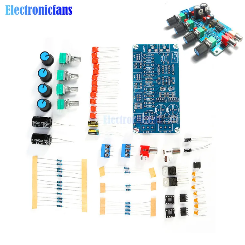 NE5532 OP AMP Hi Fi усилитель громкости Tone EQ Плата усилителя управления DIY наборы|diy kit|kit