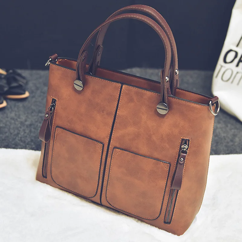 Винтажная Сумка-тоут женская дизайнерская сумка-портфель 2017 ретро модная сумка